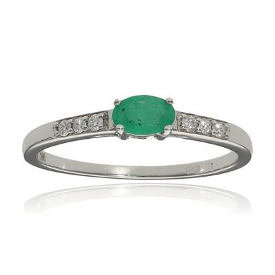 Fehér arany gyűrű 52-es méret (B47115)